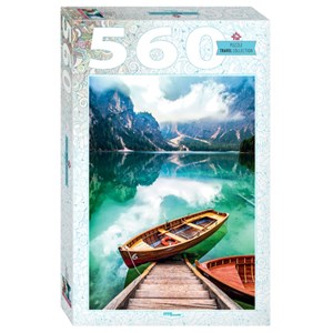 Step Puzzle (78108) - "Lake Prags in South Tyrol, Italy" - 560 pieces puzzle