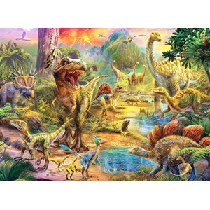 Anatolian (3603) - Jan Patrik Krasny: "Landscape of Dinosaurs" - 500 pieces puzzle