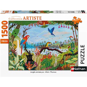 Nathan (87799) - "Animated Jungle" - 1500 pieces puzzle