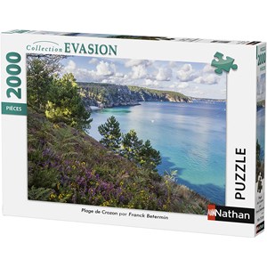 Nathan (87879) - "Beach of Crozon" - 2000 pieces puzzle
