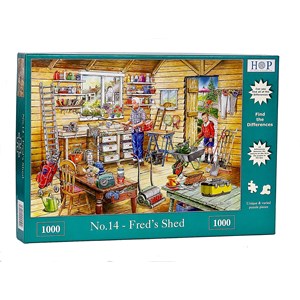 The House of Puzzles (4500) - "Find the Differences No.14, Fred's Shed" - 1000 pieces puzzle