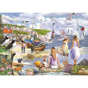 The House of Puzzles (4937) - "Sea Shore Breezes" - 500 pieces puzzle