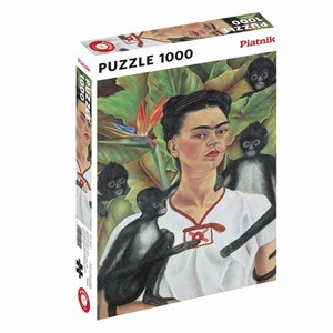 Piatnik (5509) - "Frida Kahlo, Self-portrait" - 1000 pieces puzzle