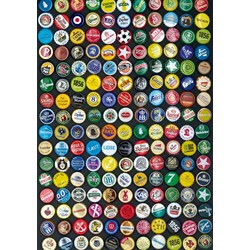 Piatnik (5513) - "Bottle Caps" - 1000 pieces puzzle