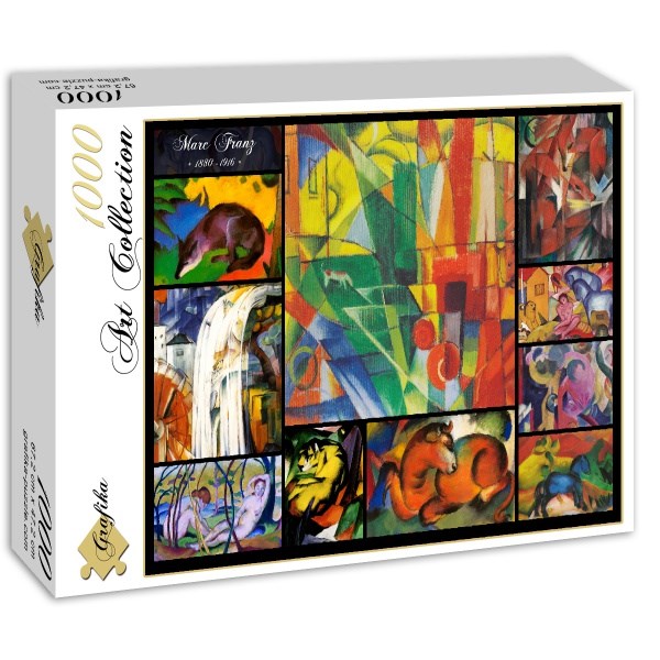 Grafika (00855) - Franz Marc: "Collage" - 1000 pieces puzzle