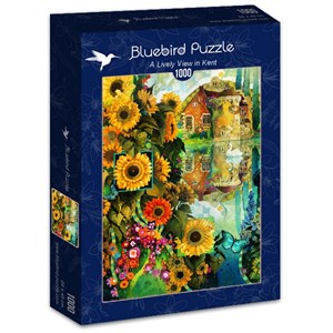 Bluebird Puzzle (70205) - David Galchutt: "A Lively View in Kent" - 1000 pieces puzzle