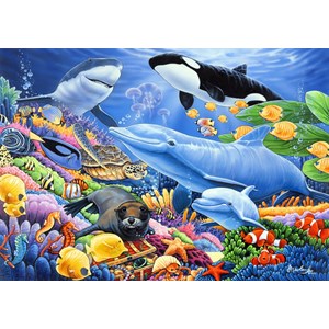 Bluebird Puzzle (70084) - Jenny Newland: "Sealife" - 500 pieces puzzle