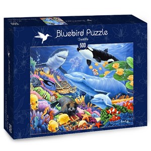 Bluebird Puzzle (70084) - Jenny Newland: "Sealife" - 500 pieces puzzle
