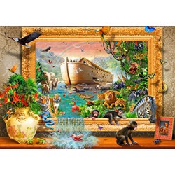 Bluebird Puzzle (70140) - Adrian Chesterman: "Noah's Ark Framed" - 1500 pieces puzzle