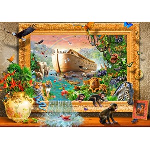 Bluebird Puzzle (70140) - Adrian Chesterman: "Noah's Ark Framed" - 1500 pieces puzzle