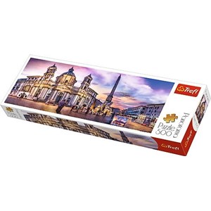 Trefl (29501) - "Piazza Navona, Rome" - 500 pieces puzzle