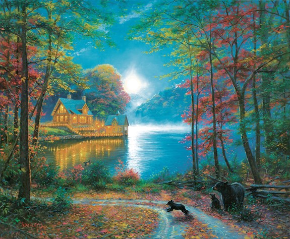 SunsOut (52805) - Mark Keathley: "Lakeside Dreams" - 1000 pieces puzzle