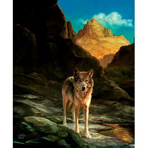 SunsOut (43031) - Julie Bell: "Lone Wolf" - 1000 pieces puzzle