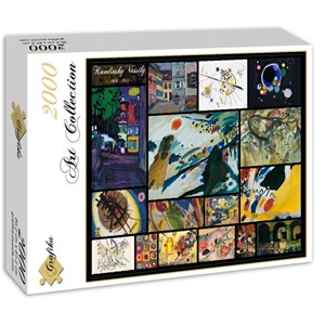 Grafika (00843) - Vassily Kandinsky: "Vassily Kandinsky, Collage" - 2000 pieces puzzle