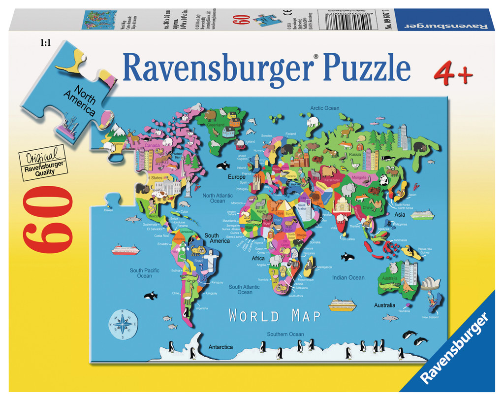 Amazon.com: Educa - Political World Map - 1500 Piece Jigsaw