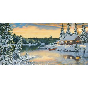 SunsOut (51546) - Persis Clayton Weirs: "Cabin on the River" - 1000 pieces puzzle