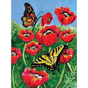 SunsOut (71455) - Charlsie Kelly: "Monarch and Swallowtails" - 1000 pieces puzzle