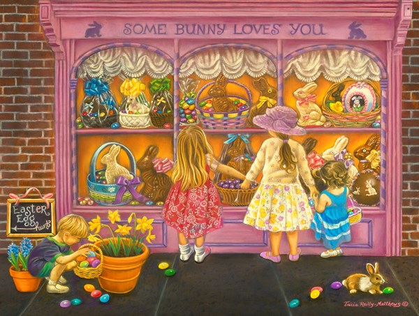 SunsOut (35926) - Tricia Reilly-Matthews: "Some Bunny Loves You" - 300 pieces puzzle