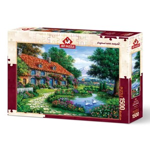 Art Puzzle (4551) - "The Garden" - 1500 pieces puzzle