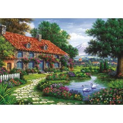 Art Puzzle (4551) - "The Garden" - 1500 pieces puzzle