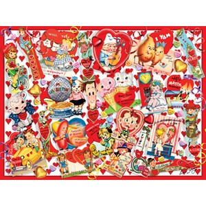 SunsOut (35147) - Lori Schory: "Valentine Card Collage" - 300 pieces puzzle