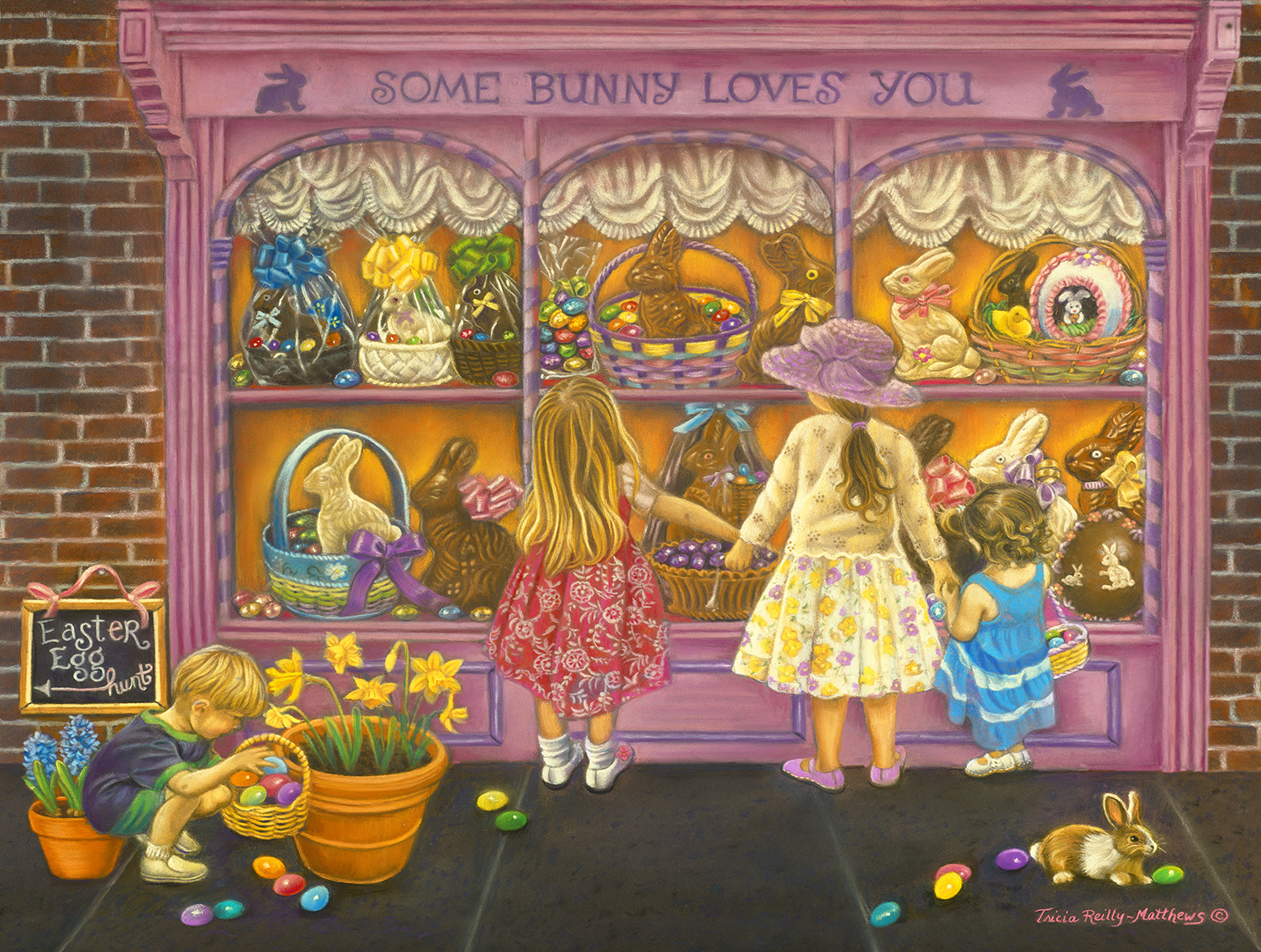 Suns Out Brand 300 Piece Jigsaw Art PUZZLE " Shopping For Toys" New 18"x24" 
