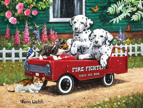 SunsOut (13321) - Kevin Walsh: "Fireman Friends" - 300 pieces puzzle