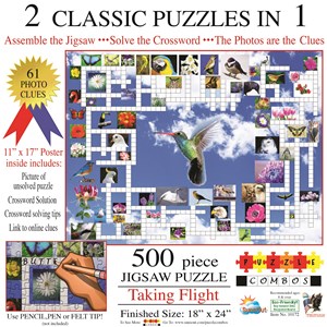 SunsOut (10172) - Irv Brechner: "Puzzle Combo, Taking Flight" - 500 pieces puzzle