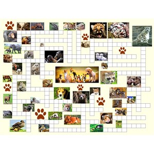 SunsOut (10160) - Irv Brechner: "Puzzle Combo, Animal Nursery" - 500 pieces puzzle