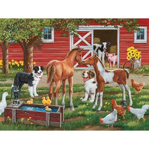 SunsOut (30410) - William Vanderdasson: "Welcome the New Pony" - 300 pieces puzzle