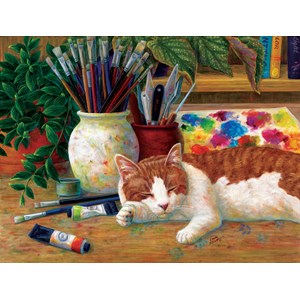 SunsOut (31613) - Linda Elliott: "Painter's Helper" - 500 pieces puzzle