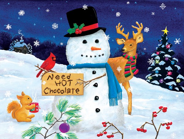 SunsOut (32716) - Kathy Kehoe Bambeck: "Need Hot Chocolate" - 300 pieces puzzle