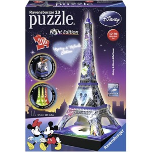 Ravensburger (12520) - "Disney Eiffel Tower" - 216 pieces puzzle