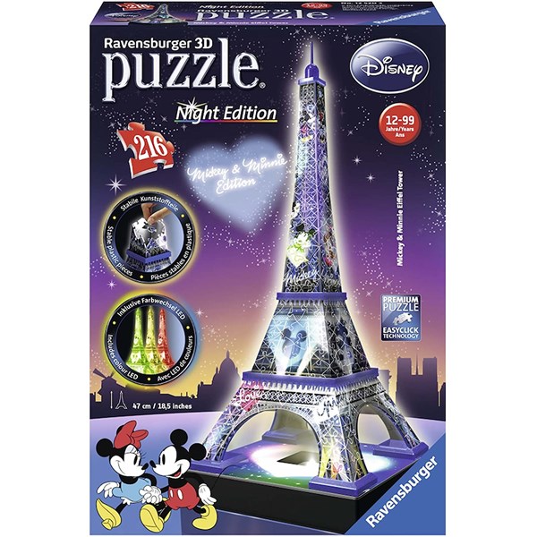 Ravensburger (12520) - Disney Eiffel Tower - 216 pieces puzzle