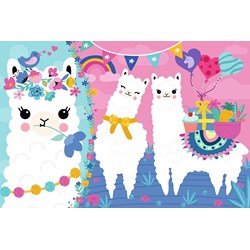 Trefl (16363) - "Happy Llamas" - 100 pieces puzzle