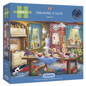 Gibsons (G2220) - "Sneaking a Slice" - 100 pieces puzzle