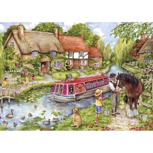 Gibsons (G2219) - Debbie Cook: "Drifting Downstream" - 100 pieces puzzle