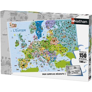 Nathan (86835) - "Europe" - 150 pieces puzzle
