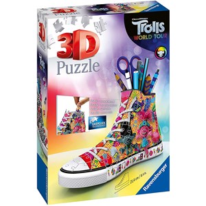 Ravensburger Trolls 2 World Tour, 54 pièces Puzzle 3D en Forme de cœur pour  Enfants à partir de 8 Ans, 11232