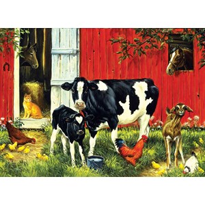 SunsOut (52624) - Linda Picken: "Old MacDonald's Farm" - 500 pieces puzzle
