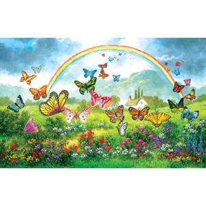 SunsOut (48317) - Dennis Lewan: "Butterfly Holiday" - 550 pieces puzzle