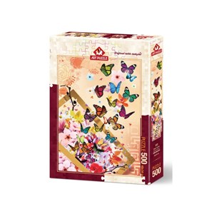 Art Puzzle (4200) - "Butterflies" - 500 pieces puzzle