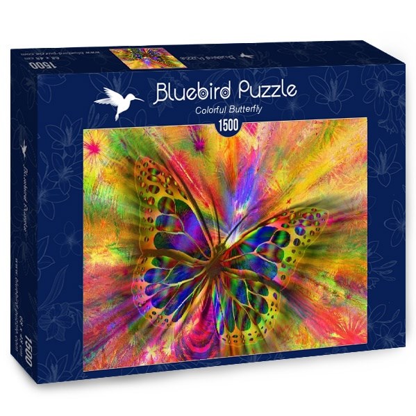 Bluebird Puzzle (70050) - "Colorful Butterfly" - 1500 pieces puzzle