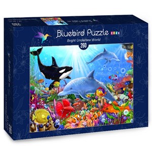 Bluebird Puzzle (70384) - Gerald Newton: "Bright Undersea World" - 260 pieces puzzle