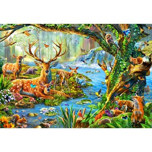 Bluebird Puzzle (70385) - Adrian Chesterman: "Forest Life" - 260 pieces puzzle