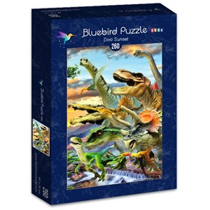 Bluebird Puzzle (70374) - Howard Robinson: "Dino Sunset" - 260 pieces puzzle