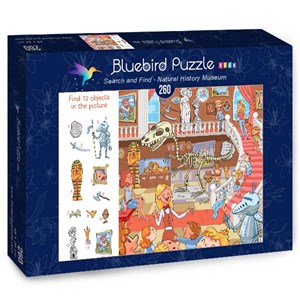 Bluebird Puzzle (70352) - Lyudmyla Kharlamova: "Search and Find, Natural History Museum" - 260 pieces puzzle