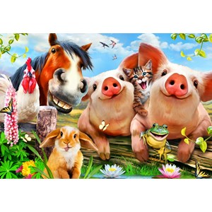 Bluebird Puzzle (70370) - Howard Robinson: "Petting Farm" - 260 pieces puzzle