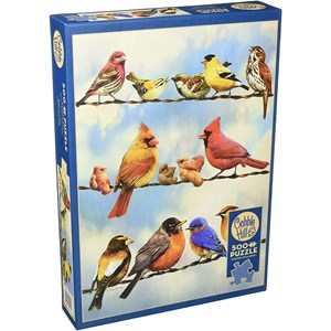 Cobble Hill (85034) - Greg Giordano: "Birds on a Wire" - 500 pieces puzzle