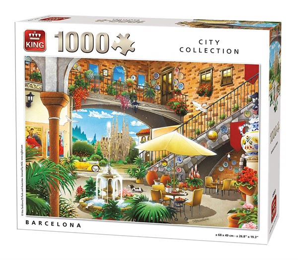 King International (55853) - "Barcelona" - 1000 pieces puzzle